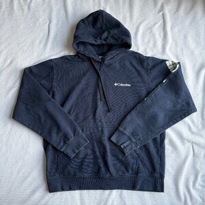 Navy Blue Columbia Pullover Hoodie Sweatshirt Men's Size Medium
